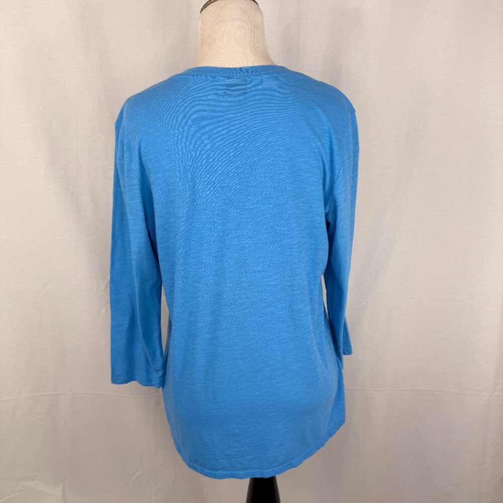 Patagonia Women's 3/4 Sleeve Top | Blue | Medium - Picture 6 of 6